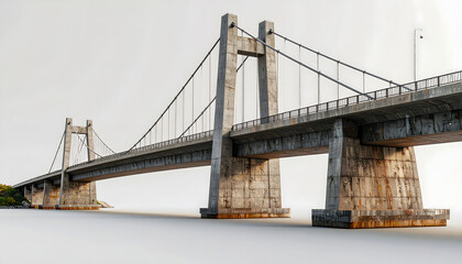 Obraz premium Suspension Bridge: Design, Structure, and Construction