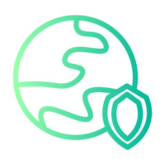 environmental protection gradient icon