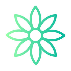 flower gradient icon