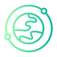 Fototapeta premium sustainable gradient icon