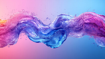 Abstract liquid swirls in vibrant colors.