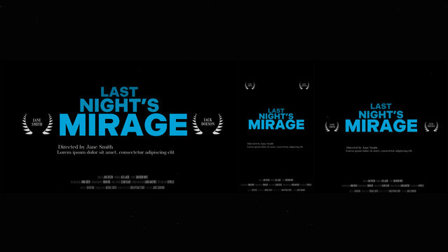 Cinematic Film Title Card, Movie Poster Typography Overlay 197 | Fully Modular Editable Layouts & Easy Text Animator Control to Create Custom Text Animations Without KeyFrames