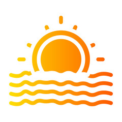 sunrise gradient icon