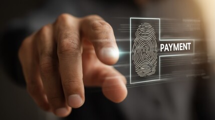 Digital payment process using biometric fingerprint authentication in modern transaction system