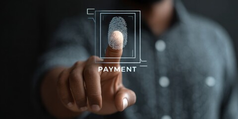Digital payment using fingerprint identification method for secure transactions at a technology-driven location