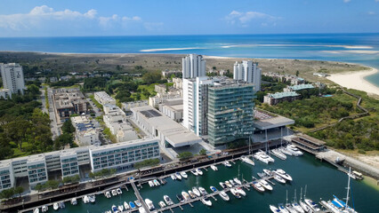 vista drone troia setubal, vista aerea