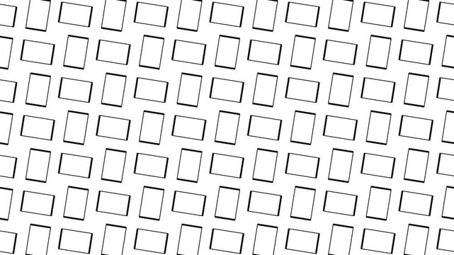 Black and white smartphone doodle pattern animation