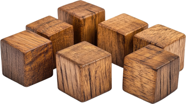 Wooden Block Puzzle Arrangement