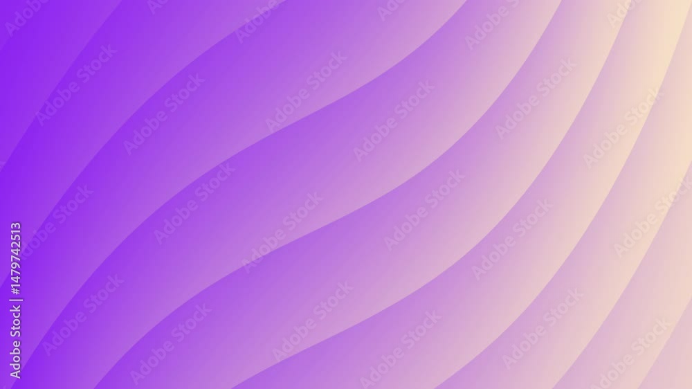 Poster wavy pastel purple and cream abstract pattern with smooth gradient lines, abstract texture gradient 