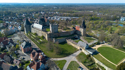 Bad Bentheim, Burg Bentheim, Grafschaft, Drohnenaufnahmen