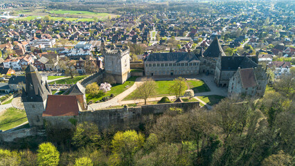 Bad Bentheim, Burg Bentheim, Grafschaft, Drohnenaufnahmen