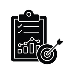 Fototapeta premium Goal achievement Vector icon which can easily modify or edit