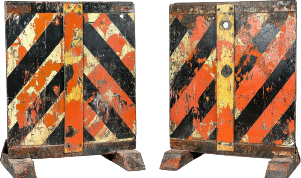 Vintage Industrial Warning Panels
