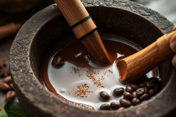 Traditional Mexican Chocolate Preparation