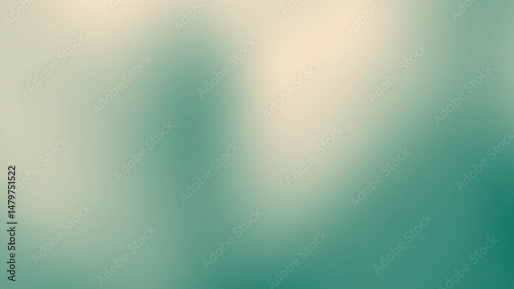 Poster a soft, teal and cream gradient background with a smooth, blurred abstract effect, abstract texture 