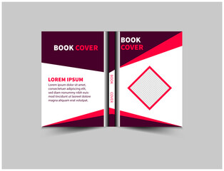 Fototapeta premium Book Cover Annual Report Template Purple And Pink Design Magazine notebook Vector Illustration