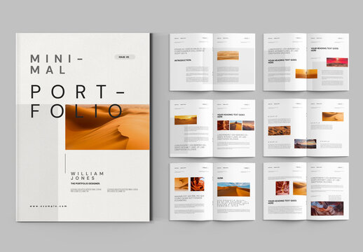 Creative And Minimalist Portfolio Layout