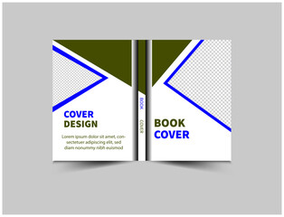 Book Cover Template Design Annual Report Magazine notebook Vector Illustration