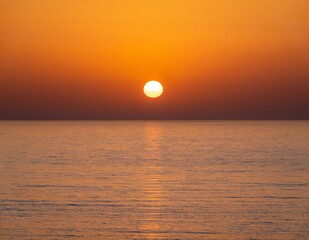 Sunset at Lefkos on the western part of the island of Karpathos, Greece.