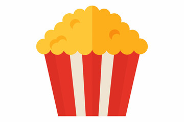 popcorn in a box vector illustration, popcorn box symbol