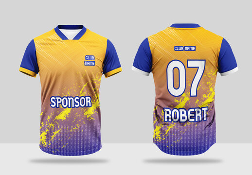 Sports Jersey Design Template Layout