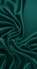 Obraz premium Emerald Silk Drape: Luxurious Teal Texture