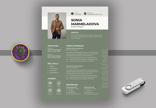 Minimalist CV Resume Template