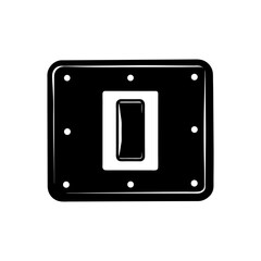 Switch silhouette vector