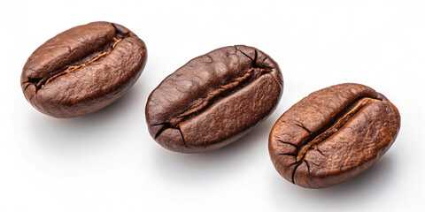 Set of fresh roasted coffee beans isolated on white background images light background