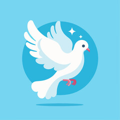 Obraz premium illustration of white dove