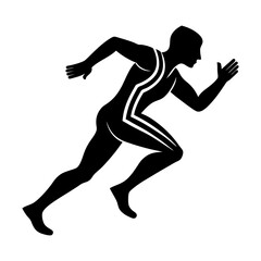 Relay silhouette vector