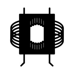 Inductor silhouette vecInductor silhouette vectortor