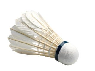 A badminton shuttlecock isolated on white background 