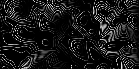 Shape contour line map of the terrain.Topographic mp background.