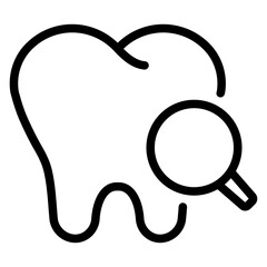 dental search icon vector illustration
