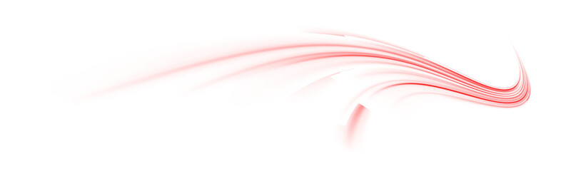 PNG red line with light motion streak and trail in dynamic background.