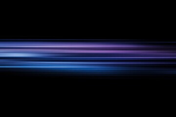 Abstract horizontal streaks of vibrant blue and purple light, blurred and streaked against a black background.  Detailed horizontal lines blend into each other