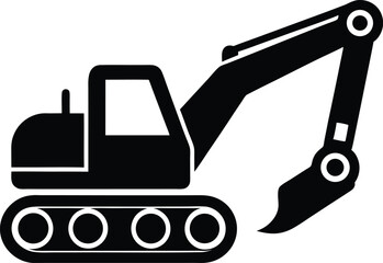 excavator vector icon.