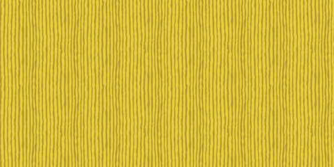 Abstract horizontal striped seamless pattern with hand drawn pencil textured lines. Fun background with sketchy scribble stripes in mustard yellow colors. Bright abstract vector seamless wallpaper.