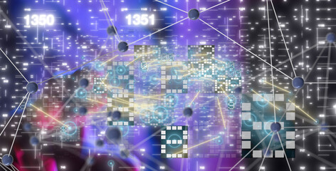 Technology background. Big data concept