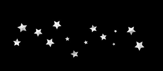 stars background, sparkle lights confetti falling. magic shining Flying christmas stars on night