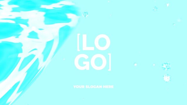 Anime Style Water Splash Logo Unveil