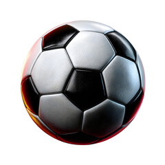 Fototapeta premium Football, isolated on transparent background