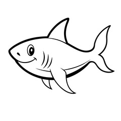 Baby Shark Outline Icon
