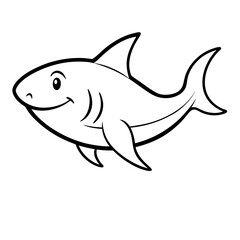 Baby Shark Outline Icon