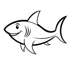 Baby Shark Outline Icon