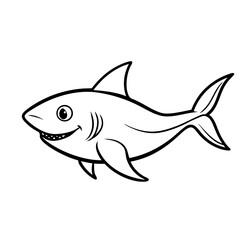 Baby Shark Outline Icon
