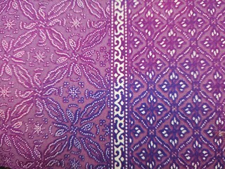Purple flower two patterns