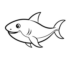 Baby Shark Outline Icon