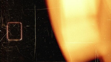 Old film burning effect with scratches, light leaks and dust